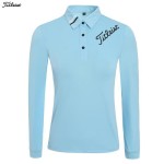 titleist 타이틀리스트 5종 여성 어깨 라인 긴팔 카라 티셔츠